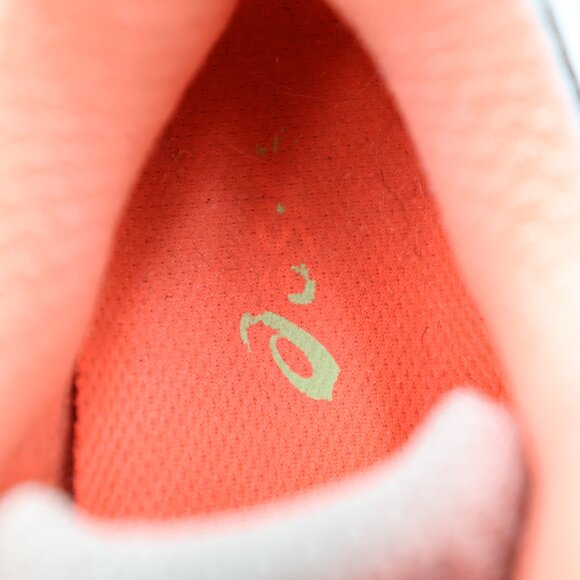 Asics Gel-Kayano 22 Women's Size 7.5 Running Shoes Orange Gray Green - Picture 7 of 12